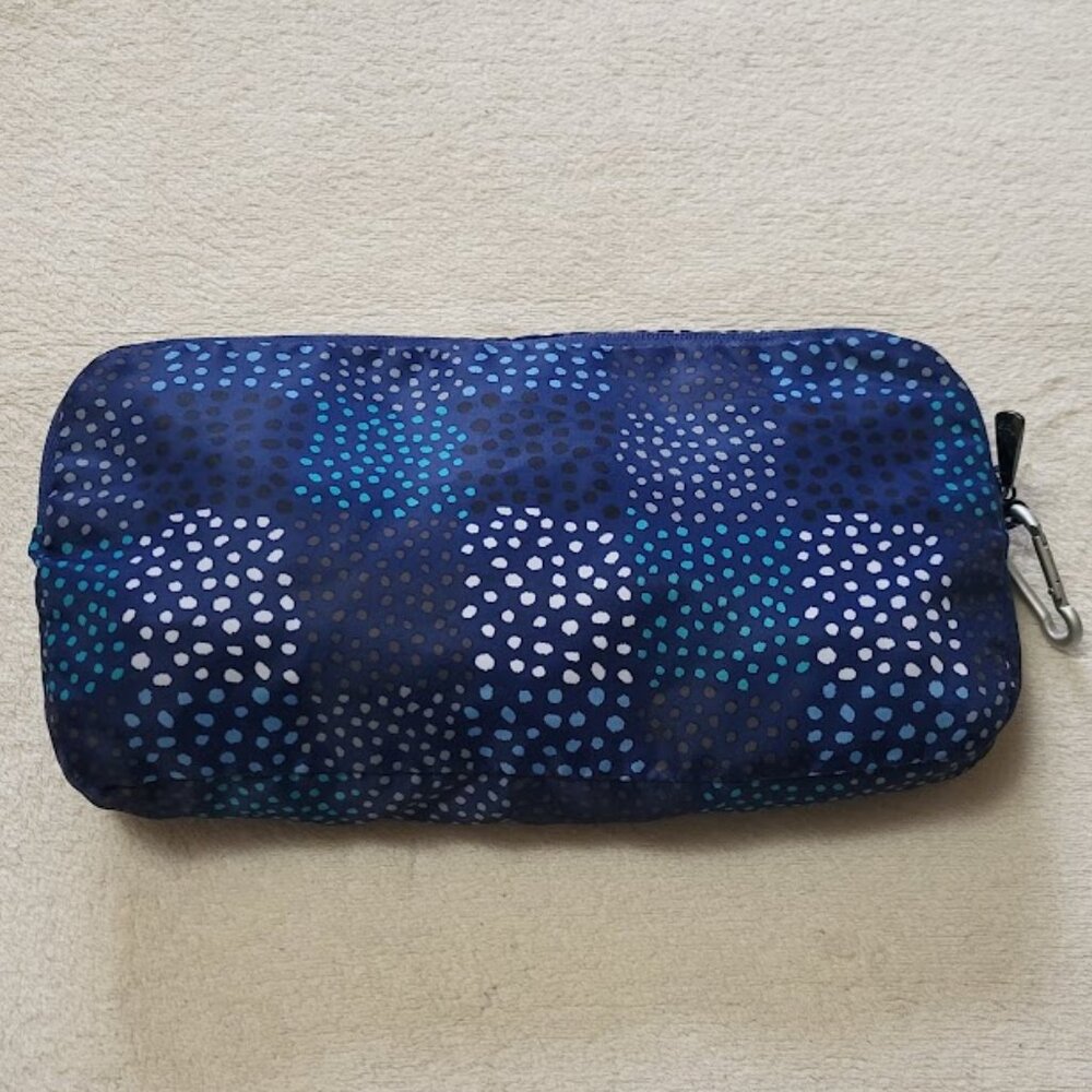 EUC Lug Puddle Jumper Packable Tote CONFETTI BLUE DOT - Picture 2 of 6